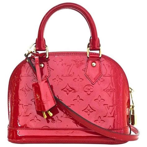 louis vuitton handbag red patent leather|louis vuitton vernis leather.